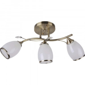Corpuri de iluminat, Lustra Drop LY-3050, 3xE27, alba+bronz, IP20, Klausen - savelectro.ro