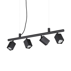 Lustre, Lustra Dynamite 4xGU10, neagra, Ideal Lux - savelectro.ro
