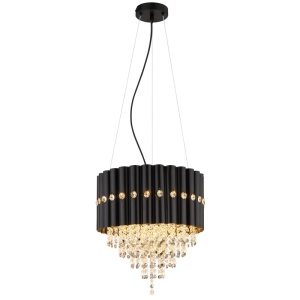 Lustre, Lustra Eleos 3xE27, Ø40 cm, neagra mat, Globo Lighting - savelectro.ro