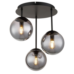 Lustre, Lustra Harmon 3xE14, Ø32,5 cm, neagra mat, Globo Lighting - savelectro.ro