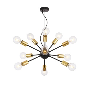Lustra Jackson T546PL-12B, 12xE27, neagra, IP20, Maytoni [1]- savelectro.ro