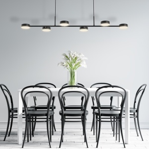 Lustra LED Arcana BR-BH18-01301, 48W, 5280lm, lumina calda, IP20, neagra, Braytron [2]- savelectro.ro