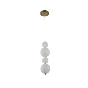 Lustra LED Balo, 22W, lumina calda/neutra/rece, IP20, aurie+alba, Klausen [2]- savelectro.ro
