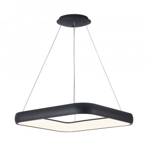 Corpuri de Iluminat Interior, Lustra LED Bella BR-BH17-03981, patrata, 46W, 5200lm, lumina calda+neutra+rece, IP20, neagra, Braytron - savelectro.ro