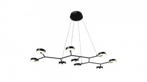 Lustre LED, Lustra LED Drifter KL149002, 75.6W, 3900lm, lumina calda, IP20, neagra mata, Klausen - savelectro.ro