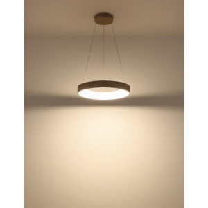 Lustra LED Gallegos 48W, lumina calda/neutra/rece, 2400 lm, telecomanda, IP20, dimabila, nisipie, Globo Lighting [4]- savelectro.ro