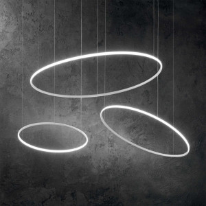 Lustra LED Hulahoop 258768, 40W, 4000lm, lumina calda, IP20, alba, Ideal Lux [2]- savelectro.ro