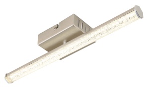 Lustra LED Kirina, 1 brat, 6W, 620 lm, lumina neutra (4000 K), IP20, nichel mat/cristale, Globo Lighting