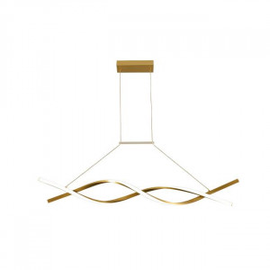 Lustre LED, Lustra LED Kono, 33W, 2150 lm, lumina neutra(4000 K), auriu, IP20 - savelectro.ro