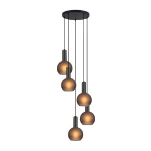 Corpuri de iluminat, Lustra Lovely SP5, 5xE27, neagra, Klausen - savelectro.ro
