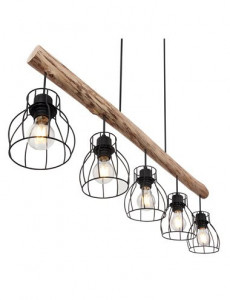 Lustra Mina 15326-5N, 5xE27, neagra, IP20, Globo [6]- savelectro.ro