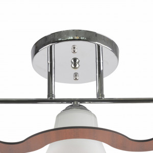 Lustra Mina LY-3362, 3xE27, alba+argintie+maro, IP20, Klausen [3]- savelectro.ro