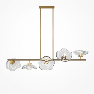 Lustra Miracle MOD207PL-05BS, 5xG9, aurie+transparenta, IP20, Maytoni [1]- savelectro.ro