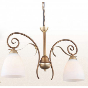 Lustra Nobile KL6401, 2xE27, alba+bronz, IP20, Klausen