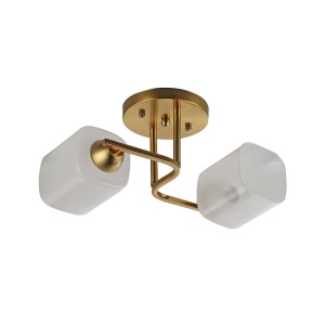Corpuri de iluminat, Lustra Sly PL2, 2xE27, cupru, Klausen - savelectro.ro