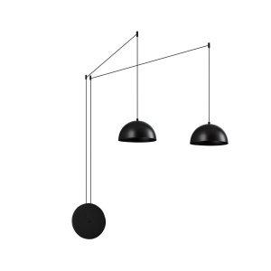Corpuri de iluminat, Lustra Spread 2B, 2xE27, neagra, Klausen - savelectro.ro