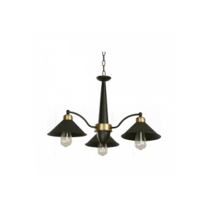 Corpuri de iluminat, Lustra Titan 3 Negru-Bronz, 3xE27, Klausen - savelectro.ro