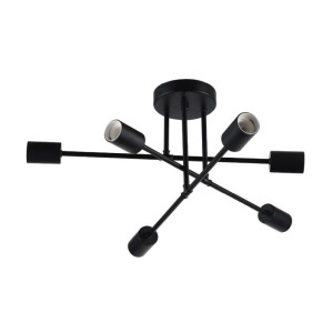 Lustre, Lustra Zen, 6xE27, IP20, neagra, Klausen - savelectro.ro