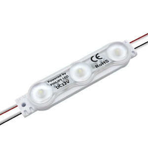 Modul 3 leduri 1.08W, Philips LED, 12 V, IP65, lumina rece(6500K), 78x18.5mm, 7 ani garantie [1]- savelectro.ro