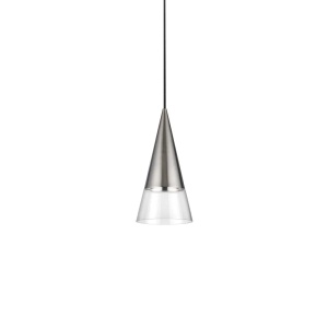 Pendule, Pendul Cono 1xGU10, IP20, nichel, Ideal Lux - savelectro.ro