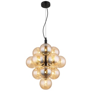 Pendule, Pendul Conor 13xG9, inaltime reglabila, negru mat, IP20, Globo Lighting - savelectro.ro