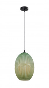 Pendul Elliptic KL111031, 1xE27, verde deschis+negru, IP20, Klausen [1]- savelectro.ro