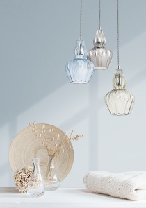 Pendul Eustoma MOD238-PL-01-BL, 1xE14, nichel+albastru, IP20, Maytoni [2]- savelectro.ro