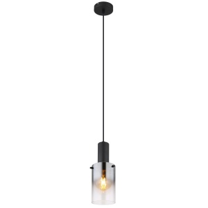 Pendule, Pendul Florentina, 1xE27, IP20, negru mat/fumuriu transparent, Globo Lighting - savelectro.ro