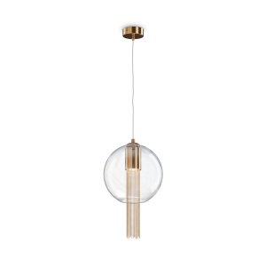 Pendul Flusso P095PL-01BZ1, 1xGU10, bronz+transparent, IP20, Maytoni [1]- savelectro.ro