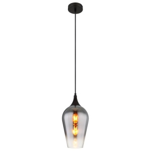 Pendule, Pendul Lavus 15552H3, 1xE27, IP20, negru mat/crom, Globo Lighting - savelectro.ro