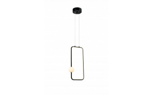 Pendul LED 15W, Optonica, 1200lm, Lumina Calda (3000K), Negru Nisipos [1]- savelectro.ro
