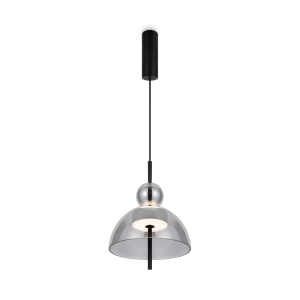 Pendul LED Bangkok MOD185PL-L6B3K4, 12W, 1200lm, lumina calda, IP20, negru+fumuriu, Maytoni [3]- savelectro.ro