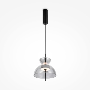 Pendul LED Bangkok MOD185PL-L6B3K5, 12W, 1200lm, lumina calda, IP20, negru+fumuriu, Maytoni [1]- savelectro.ro