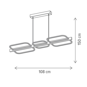Pendul LED Koska SP3, 36W, lumina calda(3000 K), lemn, Klausen [2]- savelectro.ro