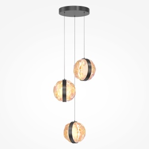 Pendule, Pendul LED Misterio, 15W, lumina calda (2700K), dimabil, negru, Maytoni - savelectro.ro