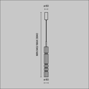 Pendul LED Ordo MOD272PL-L12BS3K, 8W, 920lm, lumina calda, IP20, negru+cognac, Maytoni [5]- savelectro.ro