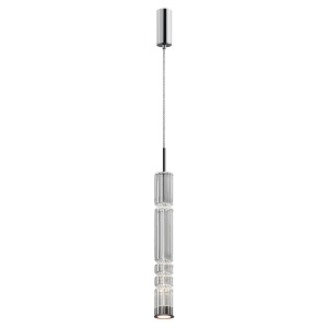 Pendul LED Ordo MOD272PL-L12CH3K, 8W, 920lm, lumina calda, IP20, crom+transparent, Maytoni [1]- savelectro.ro