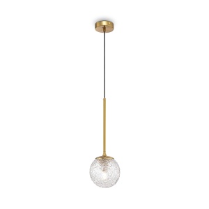 Pendul Ligero MOD061PL-01BS1, 1xE27, arama+transparent, IP20, Maytoni [1]- savelectro.ro