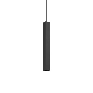 Pendul Look patrat D40 H400, 1xGU10, IP20, negru, Ideal Lux