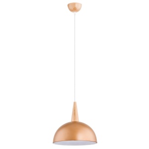 Pendule, Pendul Maya KL111109, 1xE27, natur si cupru, design modern, IP20 - savelectro.ro