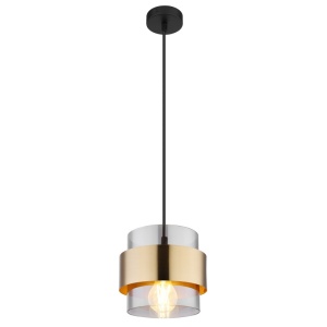 Pendule, Pendul Milley, 1xE27, IP20, negru/auriu, Globo Lighting - savelectro.ro