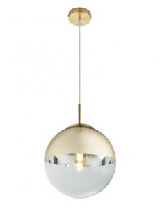 Pendul Varus 15856, 1xE27, auriu mat+transparent, IP20, Globo [1]- savelectro.ro