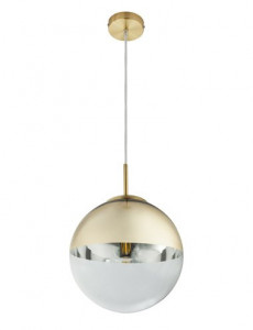 Pendul Varus 15856, 1xE27, auriu mat+transparent, IP20, Globo [3]- savelectro.ro