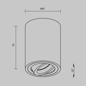 Plafoniera Alfa C016CL-01B, 1xGU10, neagra, IP20, Maytoni [4]- savelectro.ro
