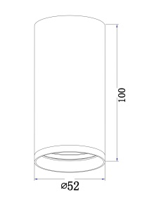 Plafoniera Focus C052CL-01B, 1xGU10, neagra, IP20, Maytoni [7]- savelectro.ro