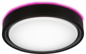 Plafoniera Foster LED, metal, negru, alb, cu telecomanda, senzor de miscare, 1300 lm, temperatura de culoare ajustabila (2700-5000K), 3283, Rabalux [5]- savelectro.ro