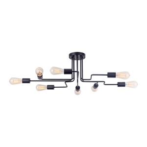 Plafoniera Gilbert T532CL-08B, 8xE27, neagra, IP20, Maytoni [3]- savelectro.ro