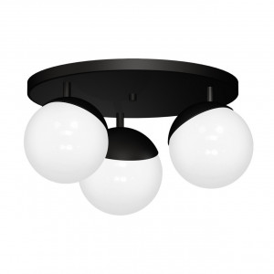 Plafoniera Globe KL100027, 3xE14, alba+neagra, IP20, Klausen [1]- savelectro.ro