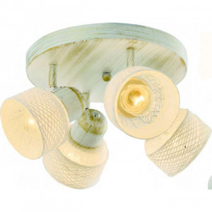 Plafoniere, Plafoniera Grass KL6623, 4xE27, alba mata, IP20, Klausen - savelectro.ro