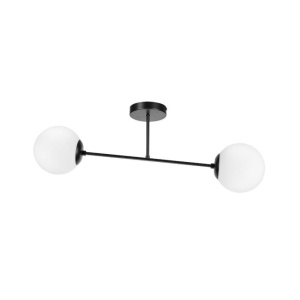 Plafoniere, Plafoniera interior Zhara, 2xE27, moderna, neagra, Klausen - savelectro.ro